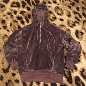 express velour sweatshirt